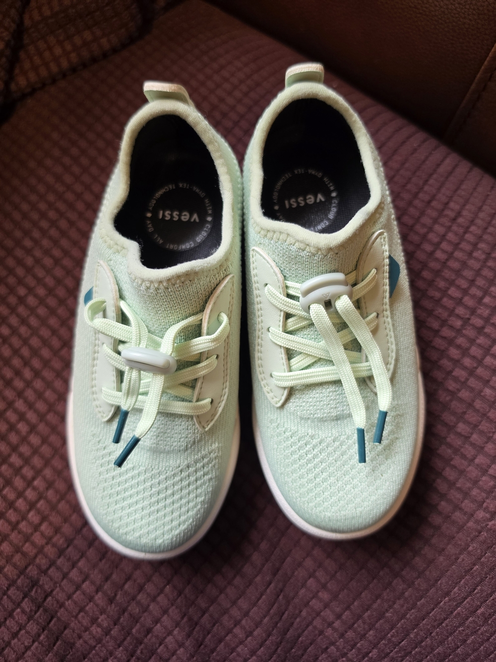Vessi Kids Mint Slip-On Active Shoes